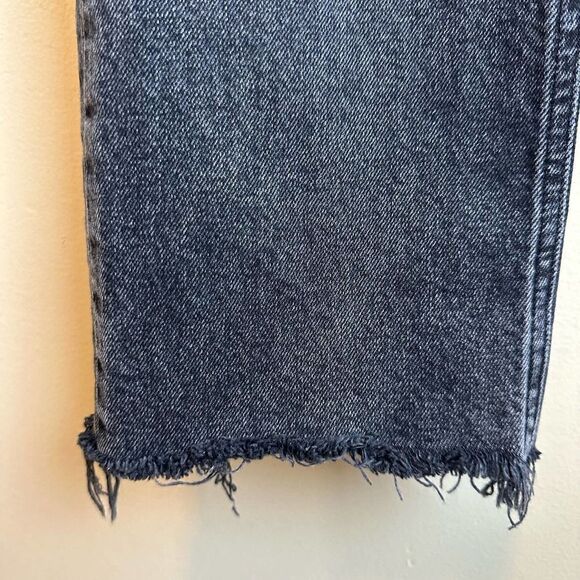 Agolde Stone Wash‎ Lyle Frayed Black Jeans 30 Read - Picture 5 of 9